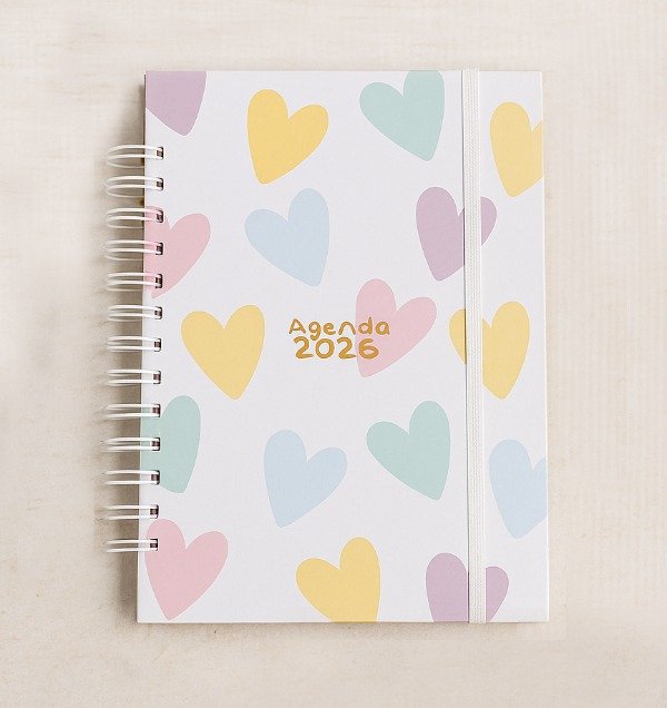 Producto - Agenda Semanal 2026 Corazones