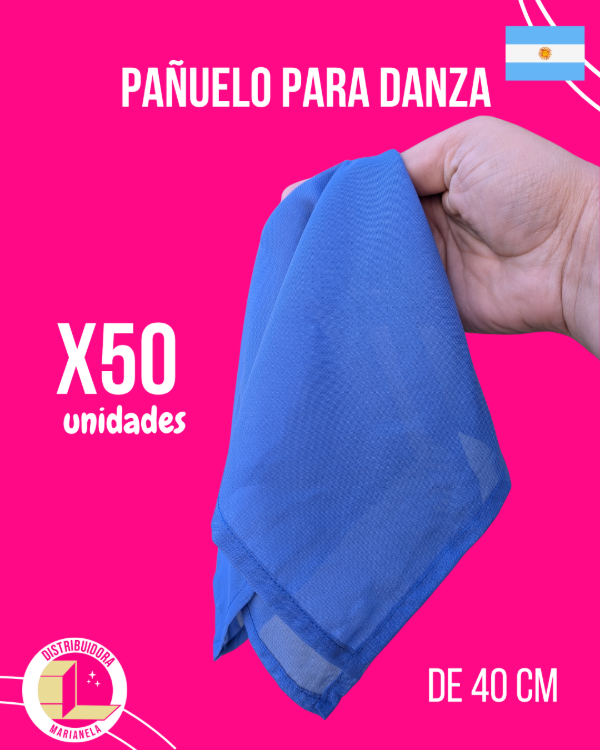 Producto - Pañuelo Danza 40 cm Gasa Colores Lisos - Pack x50 unidades
