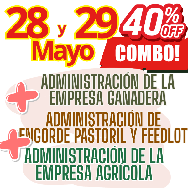Producto - COMBO 3 CURSOS: Admin Ganadera + Engorde Pastoril y Feedlot + Admin Agrícola
