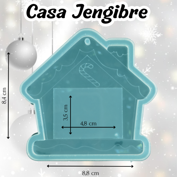 Producto - Molde Casita Jengibre Retrato