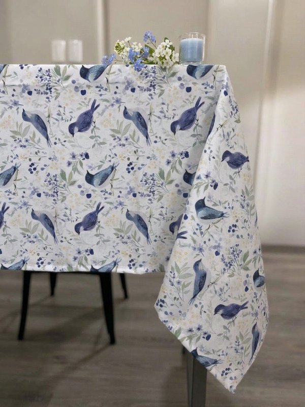Producto - Mantel antimanchas Blue birds - 0