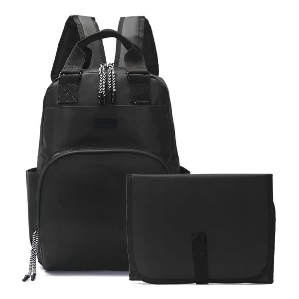 Producto - MOCHILA MATERNAL SKORA NEGRO CON CAMBIADOR ART 38276