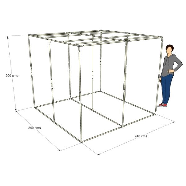 Producto - Estructura de cultivo 240x240x200 (A pedido!)
