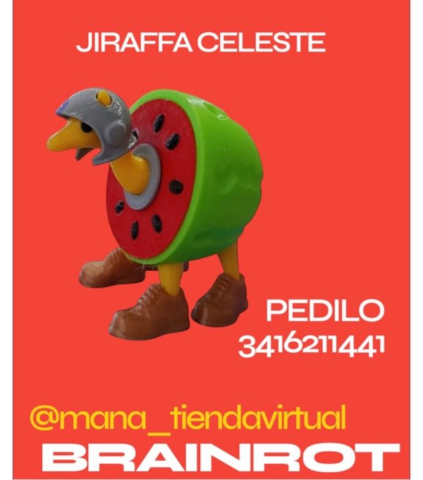 Producto - BRAINROT JIRAFFA CELESTE X 1