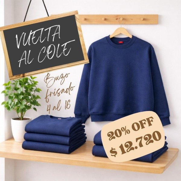 Producto - Buzo cuello redondo liso