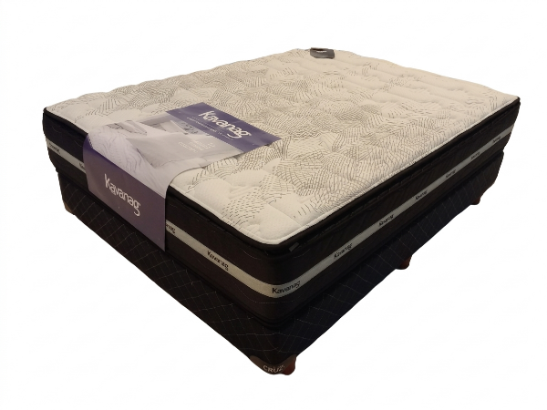 Producto - Sommier KAVANAG - Línea GLAMOUR Pillow Top 2 plazas 190x140cm resortes bonell