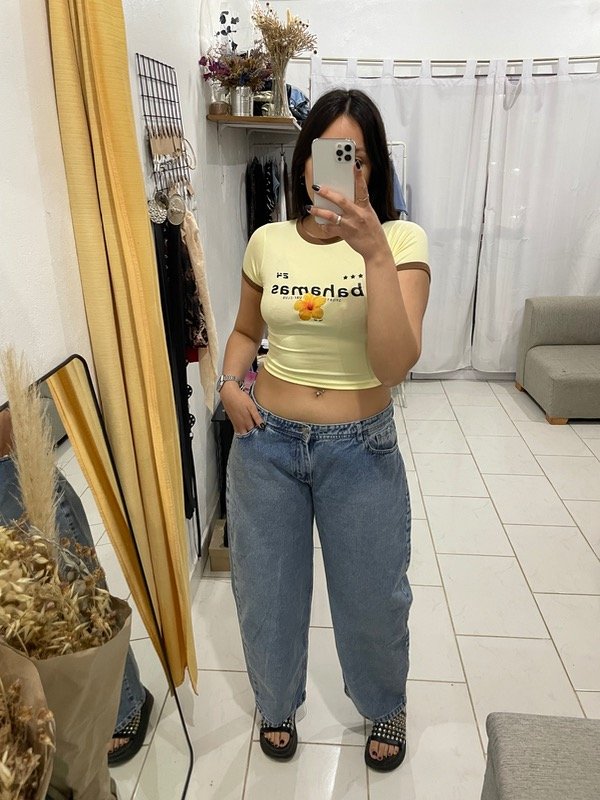 Producto - Baby tee Bahamas amarillo