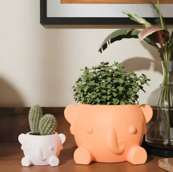 Producto - MOLDE ELEFANTE GRANDE PORTAVELA MACETERO