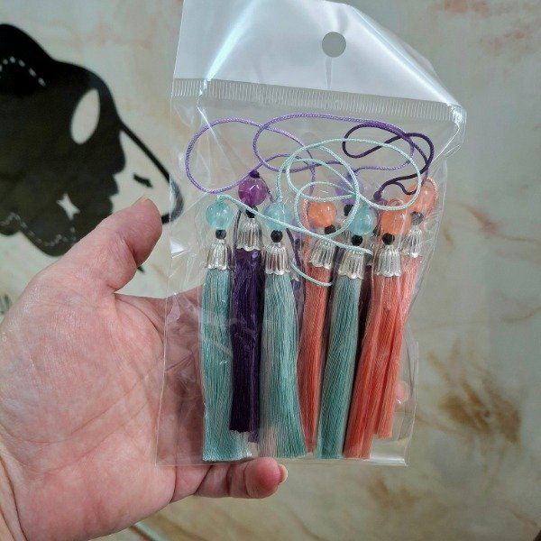 Producto - Borlas con perla x 10 unidades