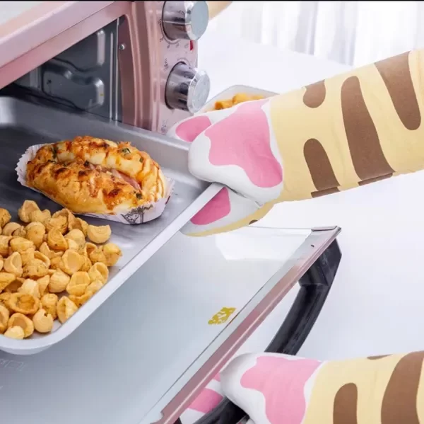 Producto - MANOPLA FORMA GARRA DE GATO AMARILLO
