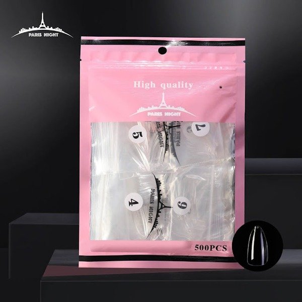 Producto - Tips soft gel/press on Almendra en bolsa por 500u - paris night