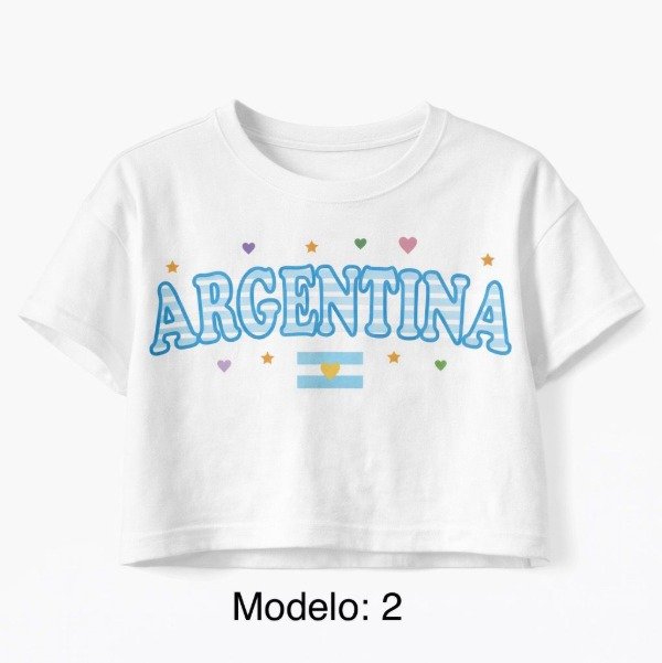 Producto - REMERA PUPERA - ARGENTINA (BLANCA)
