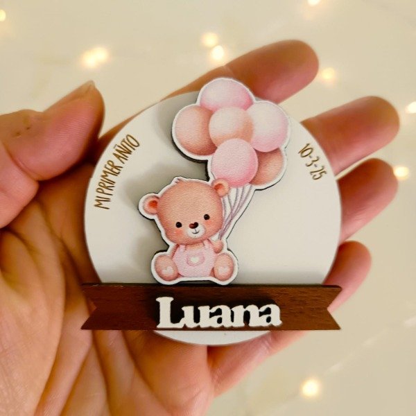 Producto - Souvenir llavero o iman personalizado - OSITOS GLOBOS