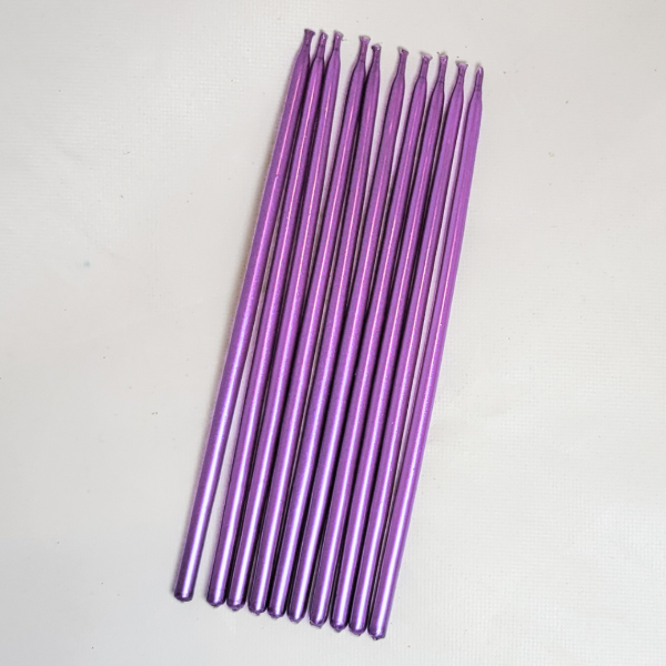 Producto - Vela perlada color lila x10un