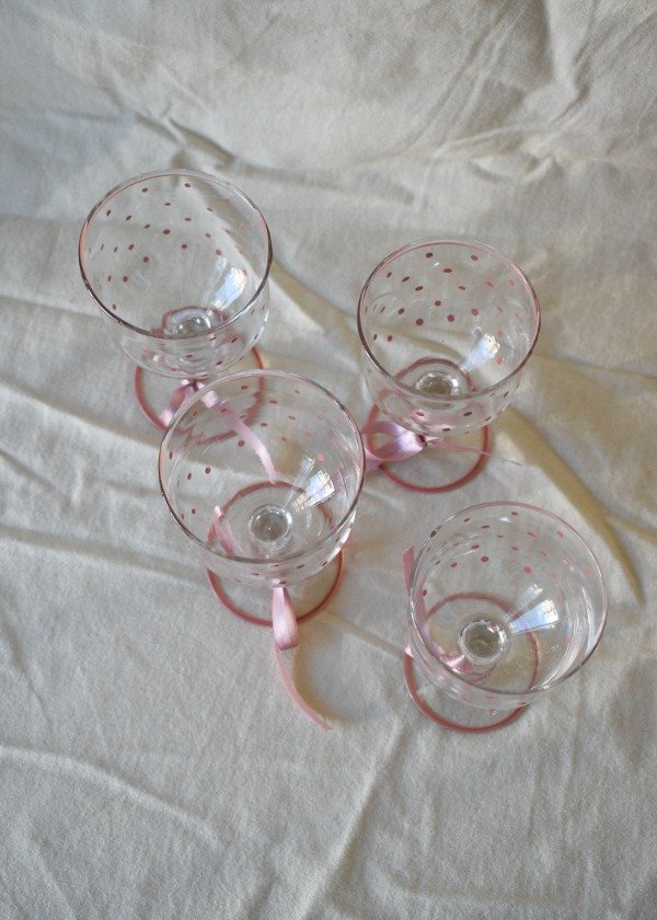 Producto - Set de cuatro copas lunares rosados - 1
