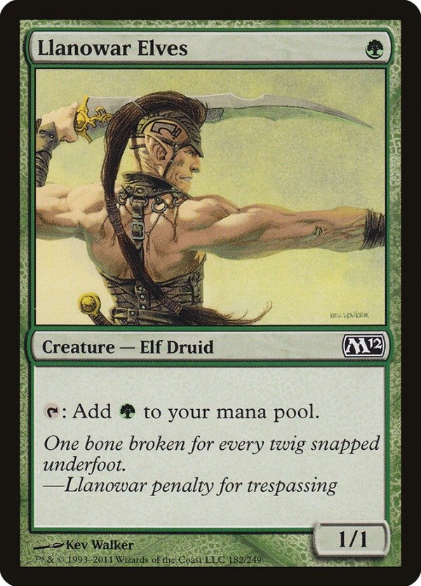 Producto - Llanowar Elves #182  Magic 2012