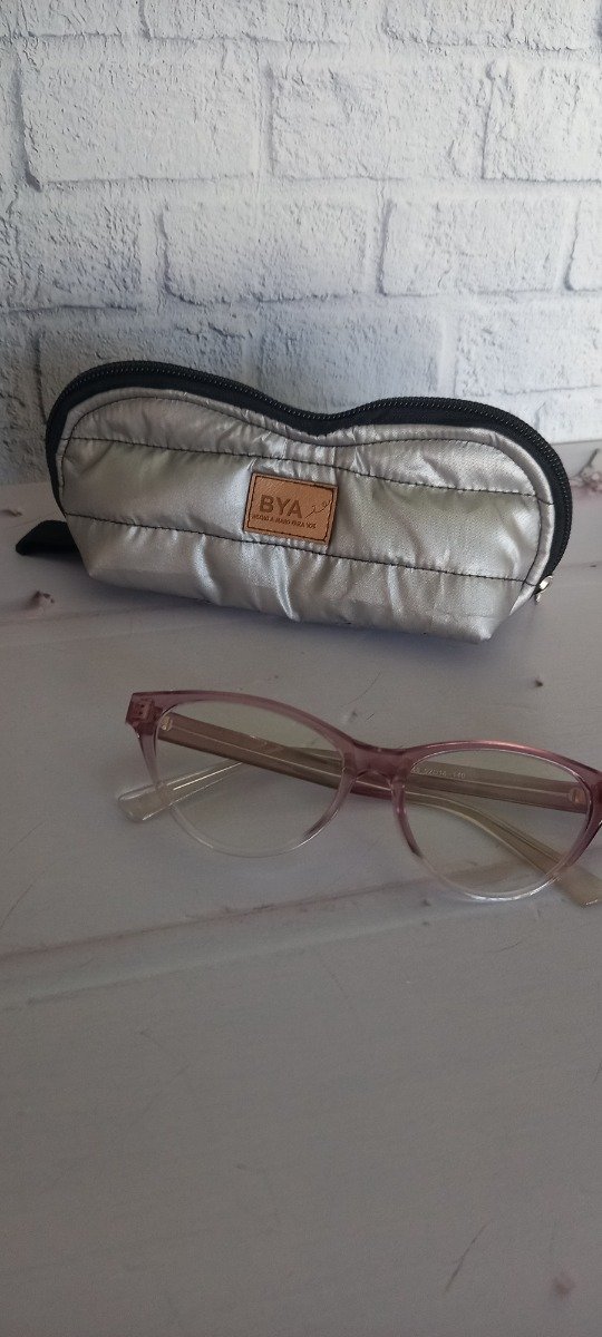 Producto - Porta Lentes Puffer Plateado