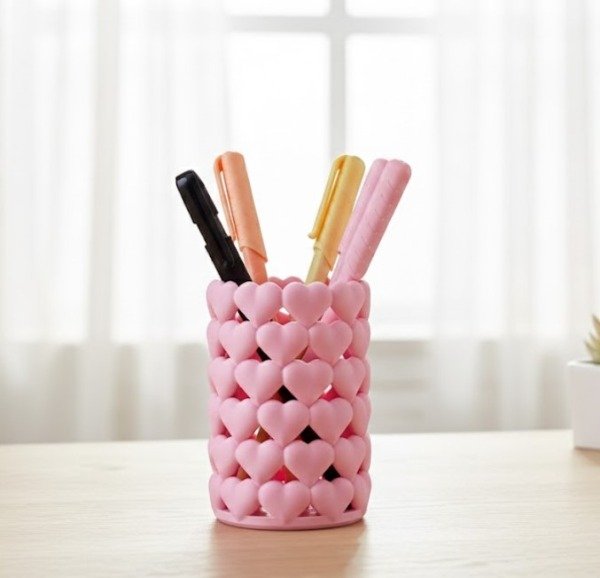 Producto - Portalápices con Forma de Corazón