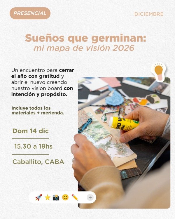 Producto - Sueños que germinan: Mapa de visión 2026  (Diciembre - Presencial)