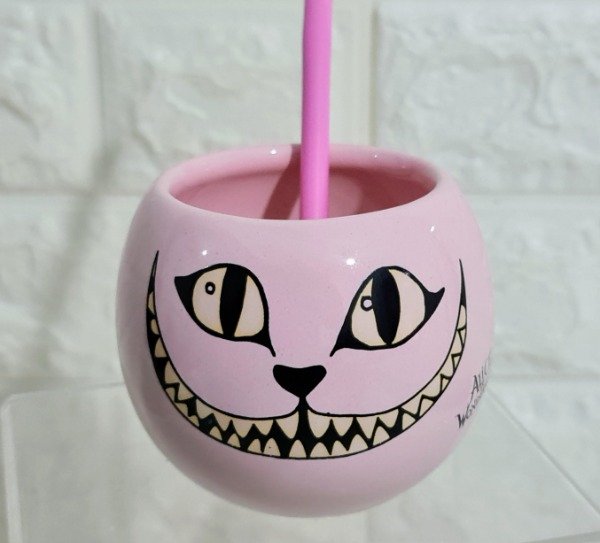 Producto - Mate burbuja Alicia en el País de las Maravillas chesire rosa