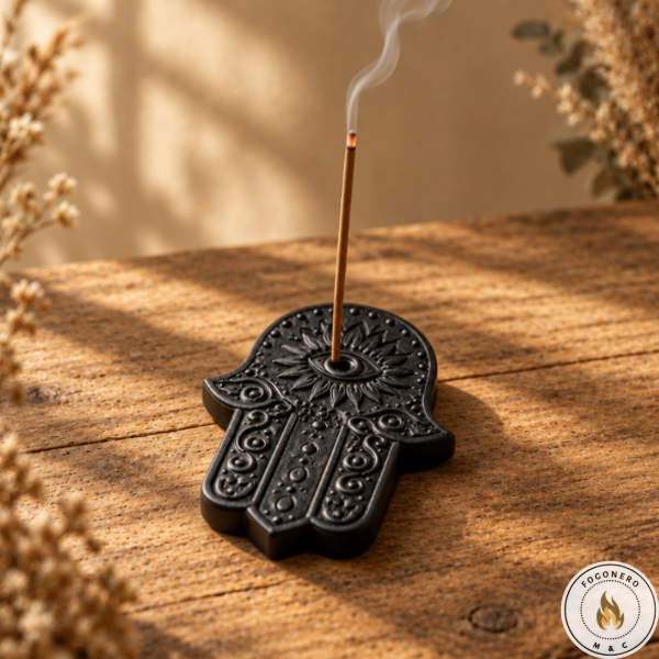 Producto - Porta Sahumerio Artesanal Manito de Fátima - 8