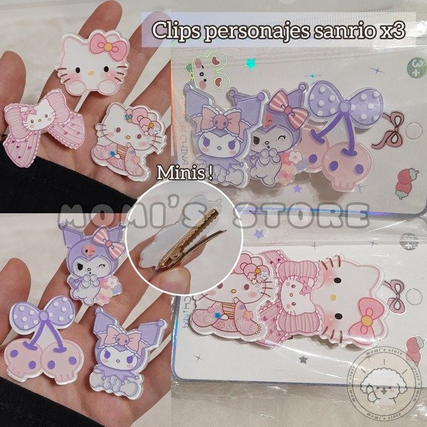 Producto - Clips sanrio x3