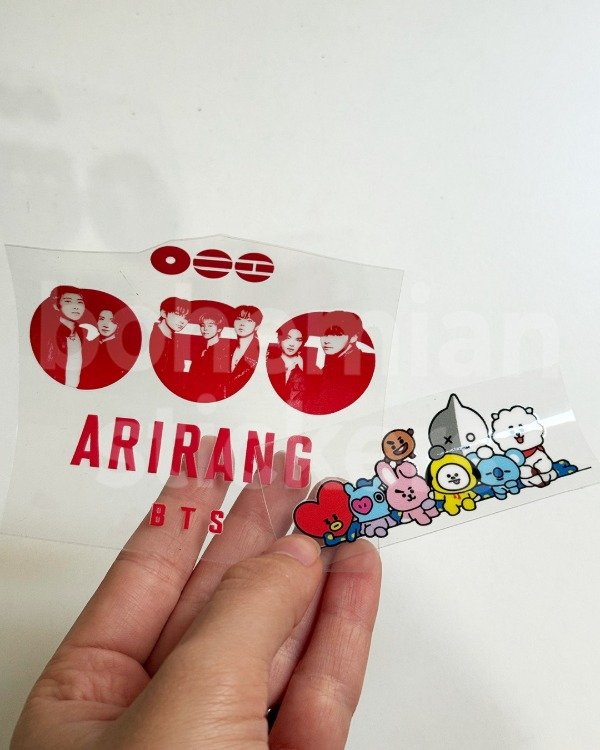 Producto - Sticker DTF UV x2 ARIRANG BTS - BTS