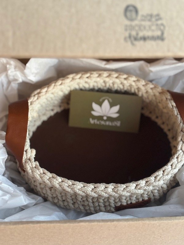 Producto - Panera u Organizador Ovalado / Crochet artesanal