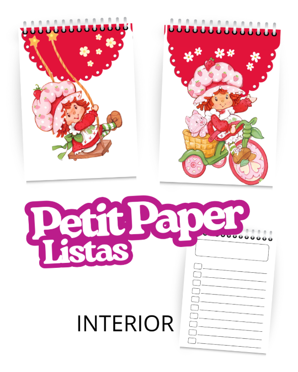 Producto - Anotador Lista, check list Frutillita ( 2 modelos)