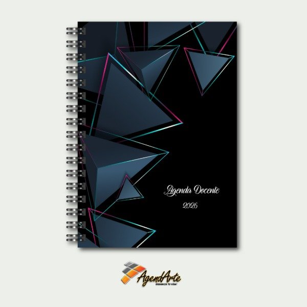 Producto - Agenda Docente 6 Cursos - Tapa dura A5 - Diseño 4