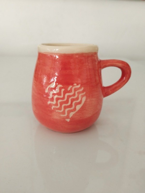 Producto - Mate rojo corazón