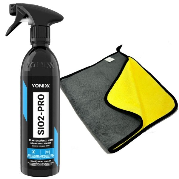 Producto - Sio2-pro Cera Sellador Cerámico + Microfibra Premium Vonixx