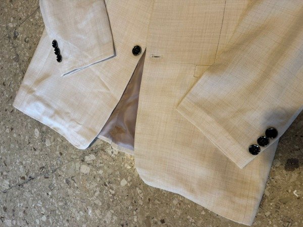 Producto - Saco simil lino beige claro