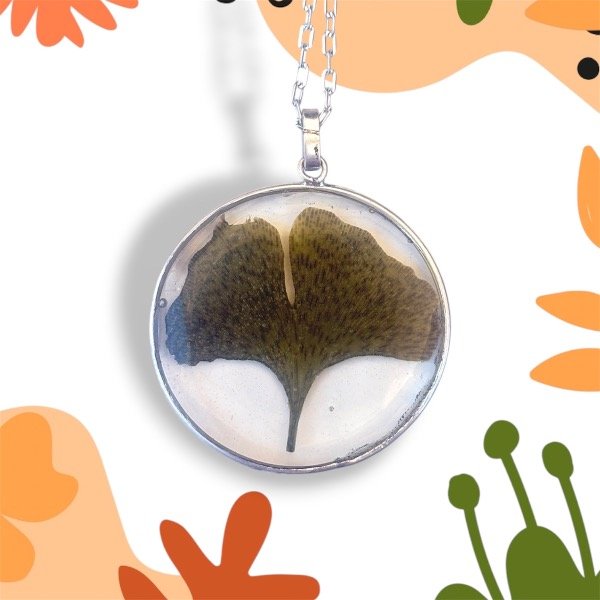 Producto - Ginkgo Biloba - Plata 925 3.7cm - 0