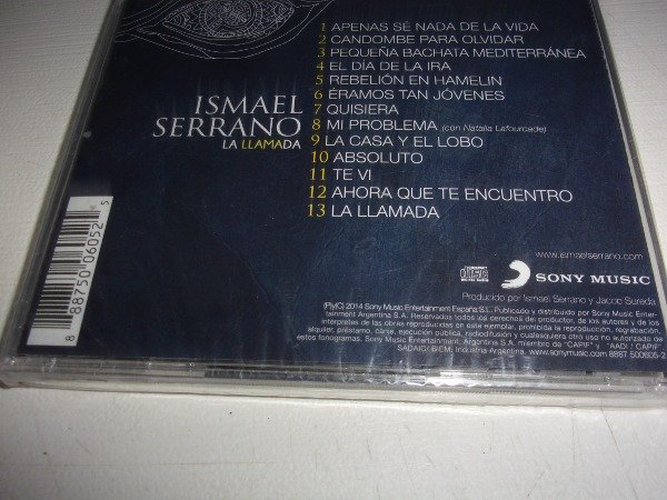 Producto - CD ISMAEL SERRANO LA LLAMADA NUEVO ARG PROMO L58 - 1