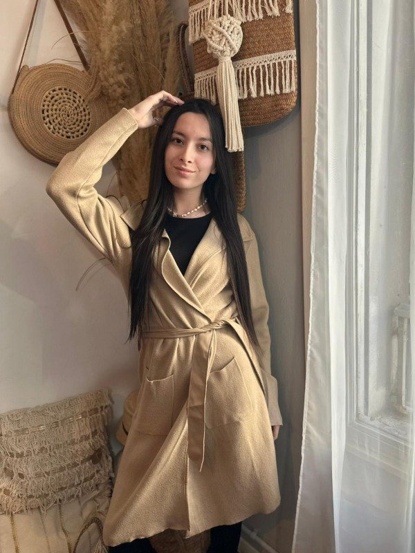 Producto - Saco Largo Bella Camel