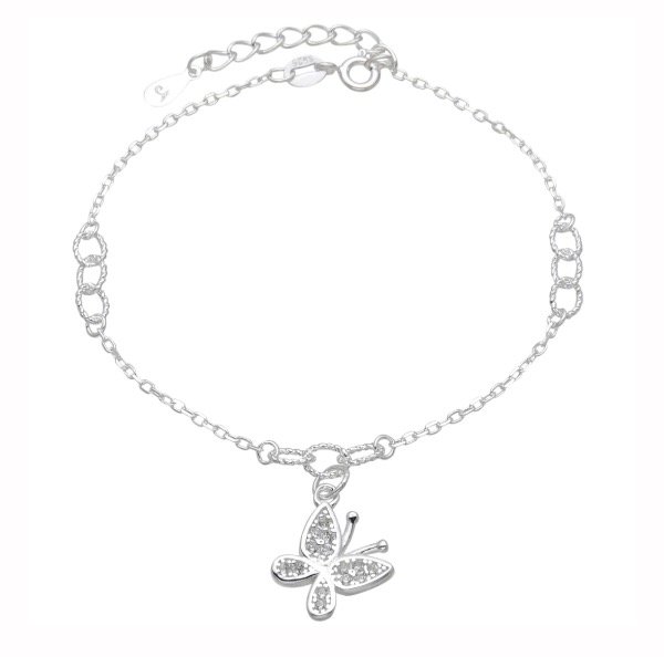 Producto - Pulsera Plata 925 - Dije mariposa