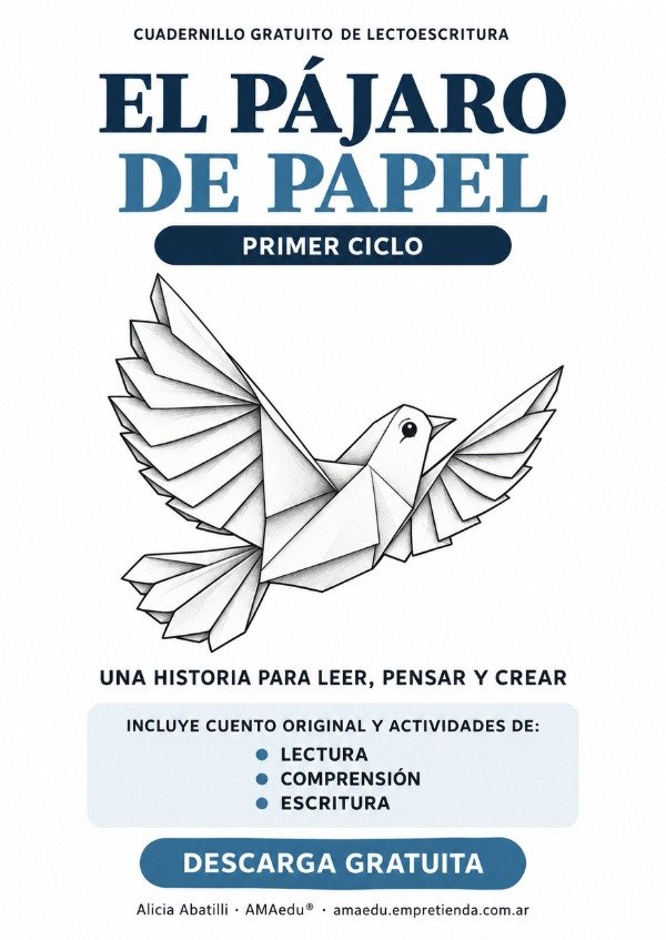Producto - EL PÁJARO DE PAPEL - Primer Ciclo (Material Gratuito)