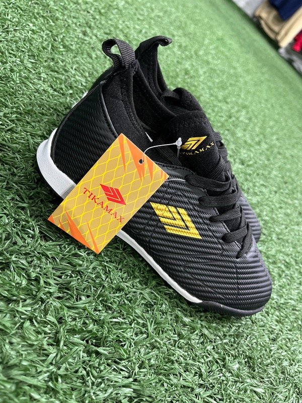 Producto - Botines TIKAMAX Unisex/Niños Negro/Logo Dorado