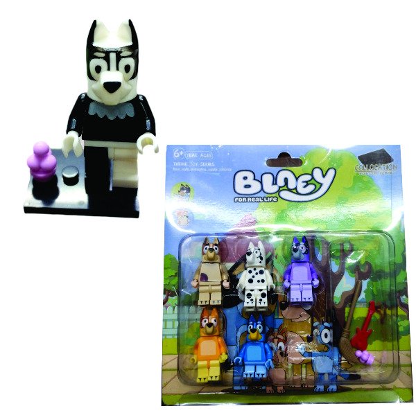 Producto - Muñecos Bluey Bingo Heeler cachorra Disney Lego