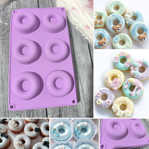 Producto - Molde de silicona Donas 6 cavidades