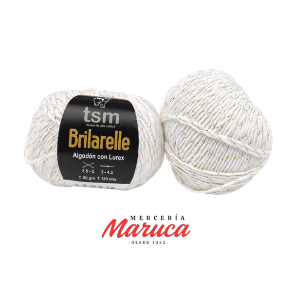 Producto - Hilo de Algodón con Lúrex TSM Brilarelle (Ovillo 50g) - 12
