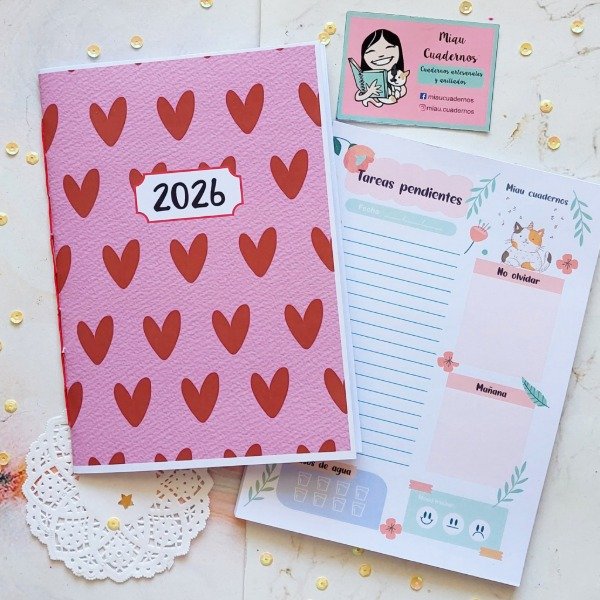 Producto - Combo planners corazon