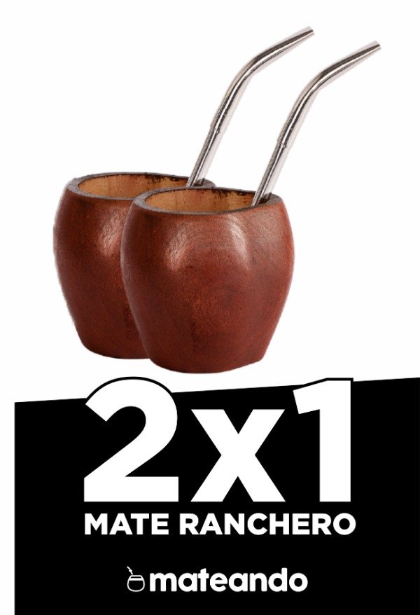 Producto - 2x1 MATE VACA RANCHERO MARRON