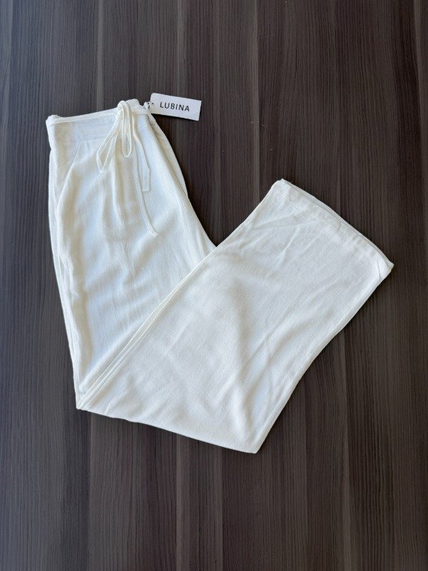Producto - Pantalon de lino blanco Tulum - 1