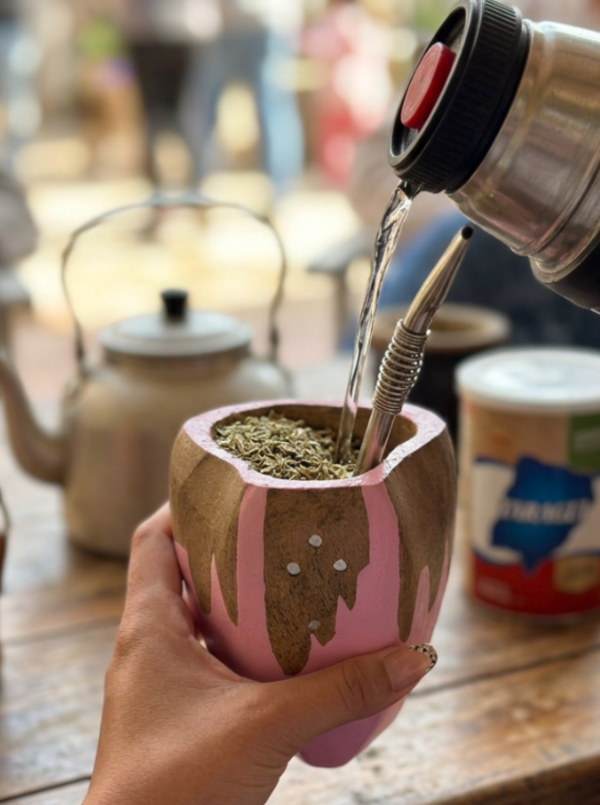 Producto - MATE RANCHERO MANCHAS ROSAS - 1