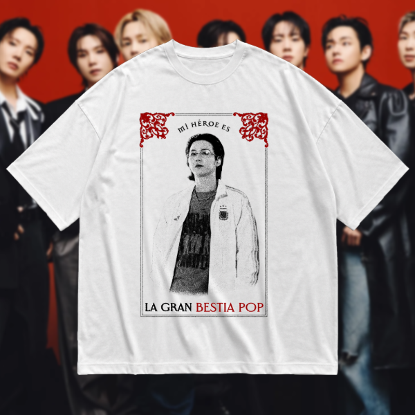 Producto - REMERA LA BESTIA POP X BTS OVERSIZE - 6