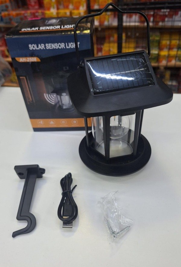 Producto - Farol con censor solar, recargable