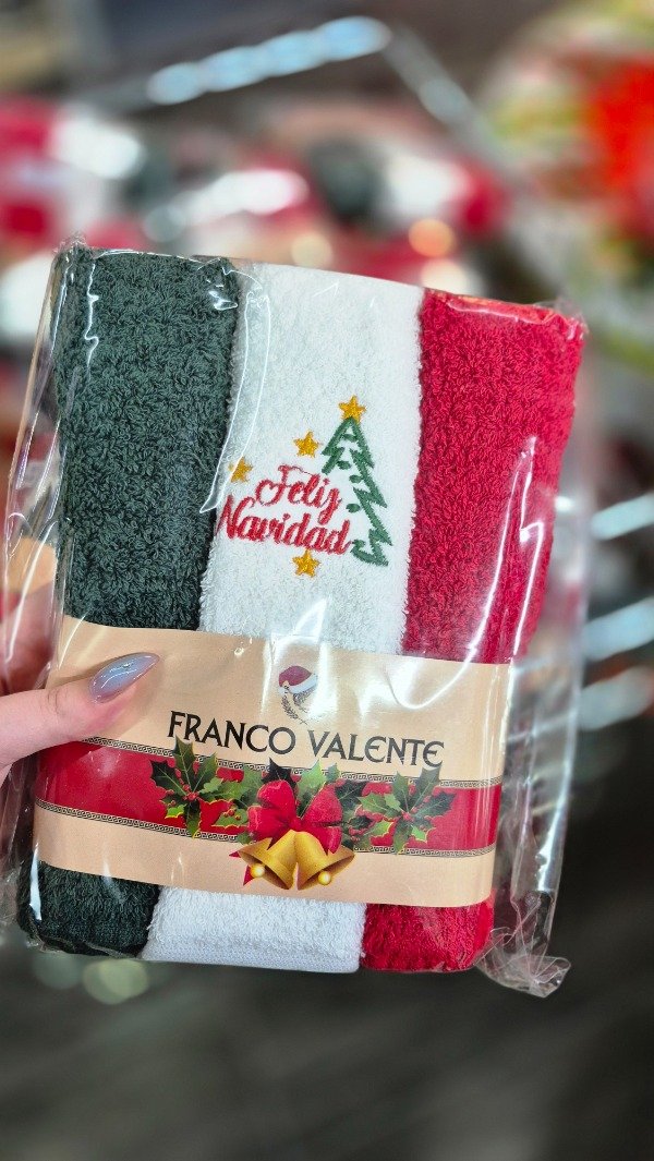 Producto - Set toallas Franco Valente  x 3 Edición Navidad