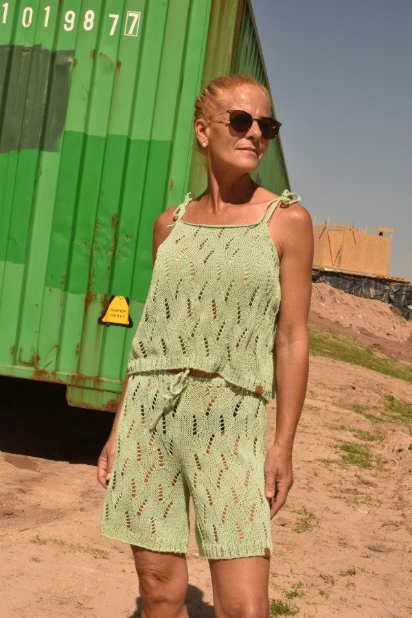 Producto - Conjunto Calado - Verde Claro